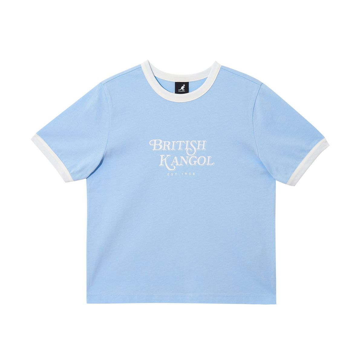 캉골(KANGOL) 우먼스 링거 티셔츠 2842 라이트블루