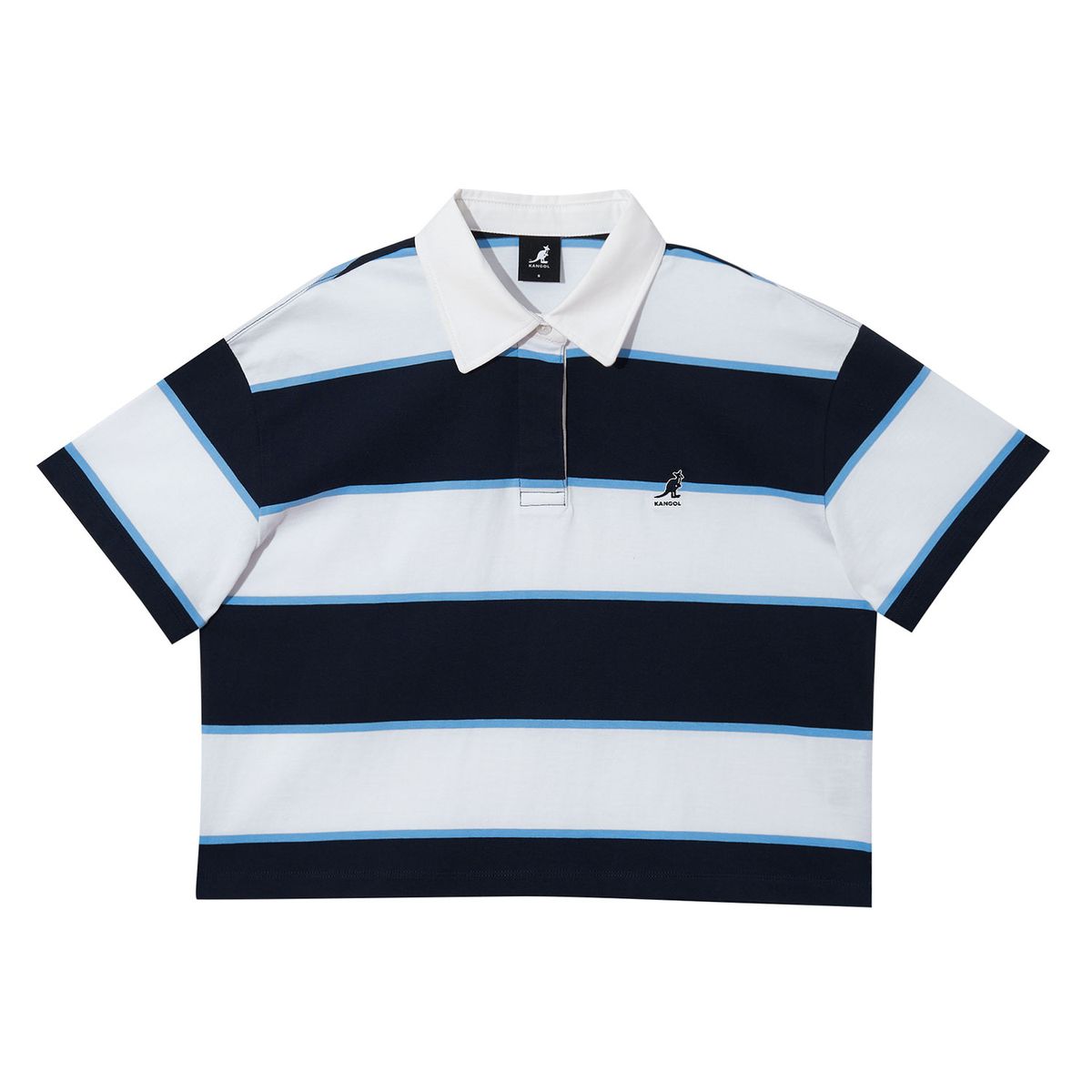 캉골(KANGOL) 우먼스 럭비 티셔츠 2840 화이트