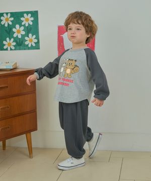 와플 버튼 포인트 조거 팬츠 차콜 RO6ACPA05G3