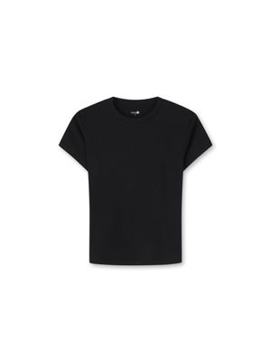 여성 소프트 코튼 립 미니 T 반팔_MSG2TS2905