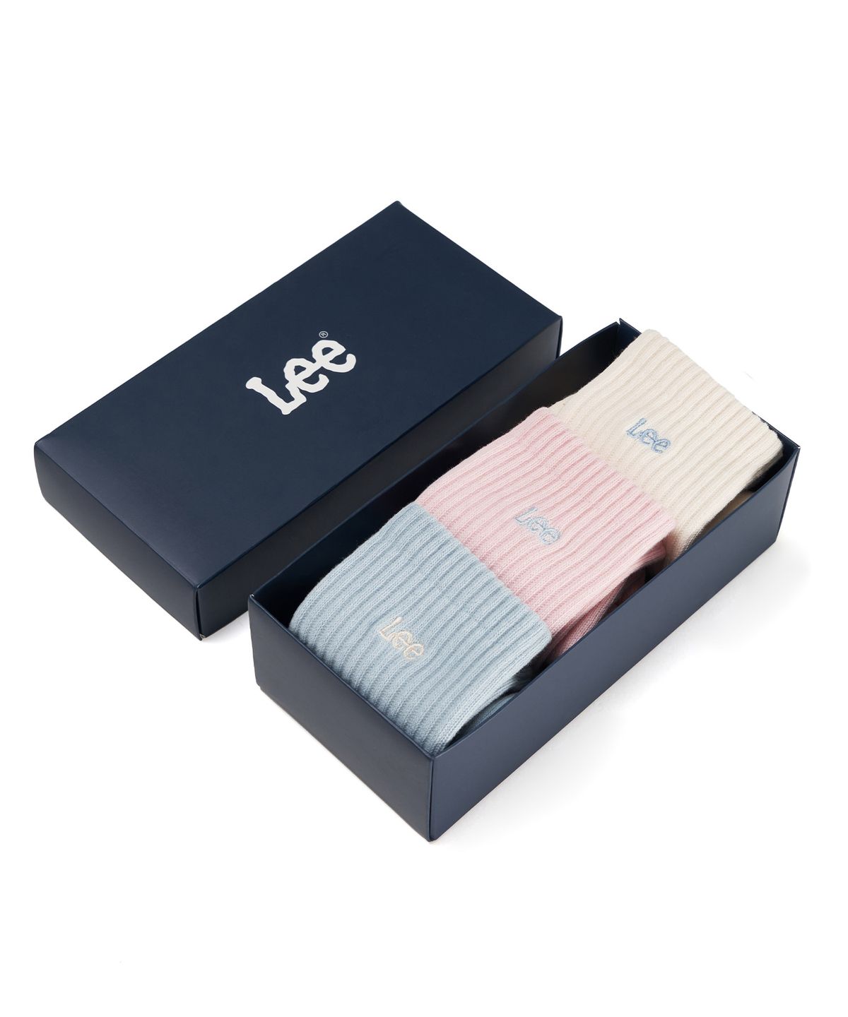 리(LEE) 여성 트위치 로고 삭스 3PACK 컬러 믹스