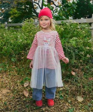 샤 레이어드 러플 원피스 아이보리 RO6ACDR04IV