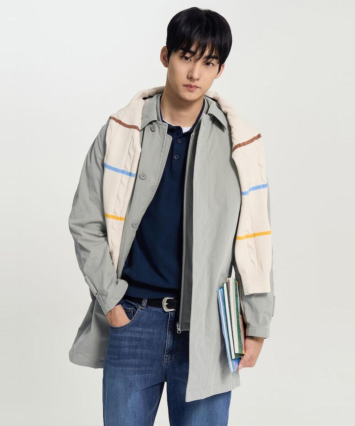 빈폴 멘(BEANPOLE MEN) 베스트 디테처블 코트  카키