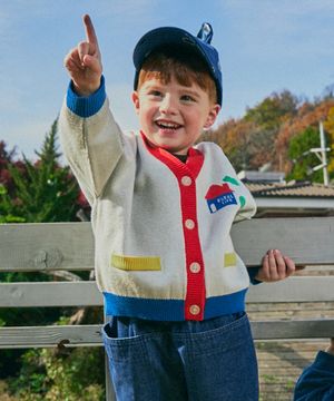 니트 자카드 가디건 아이보리 RO6ACCA01IV