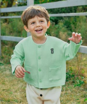 골지 솔리드 가디건 민트 RO6ACCA02B1