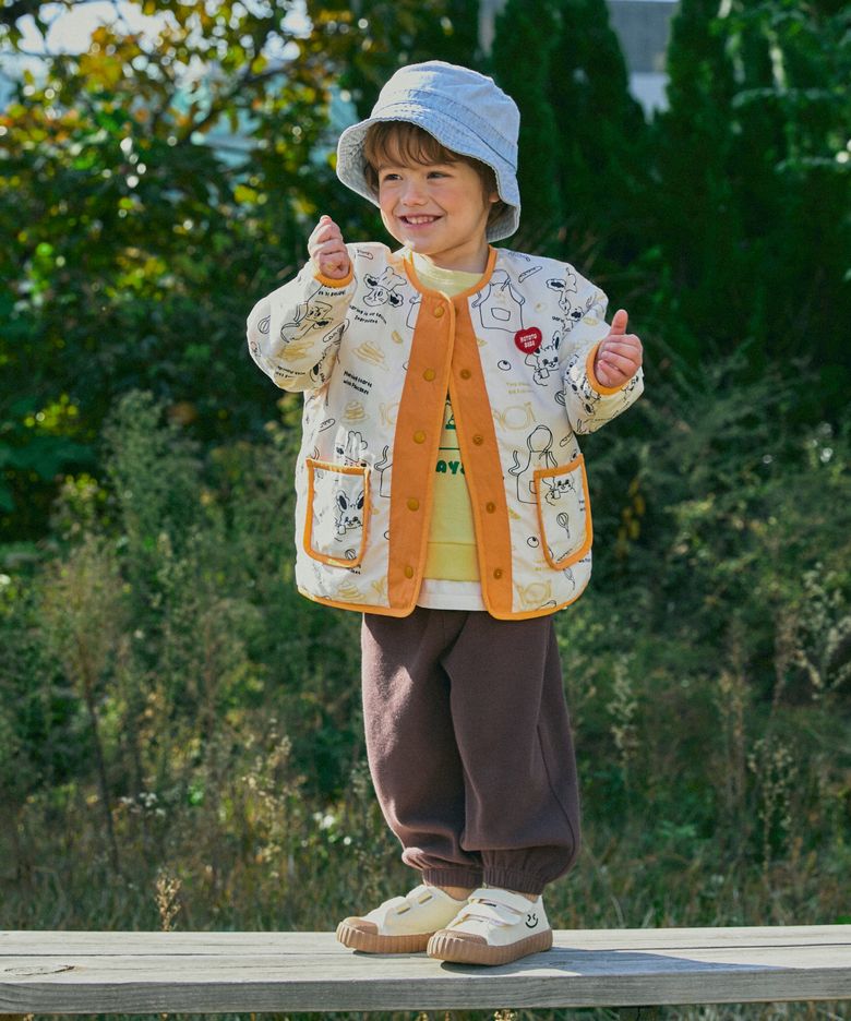 우븐 경량 점퍼 아이보리 RO6ACJU03IV