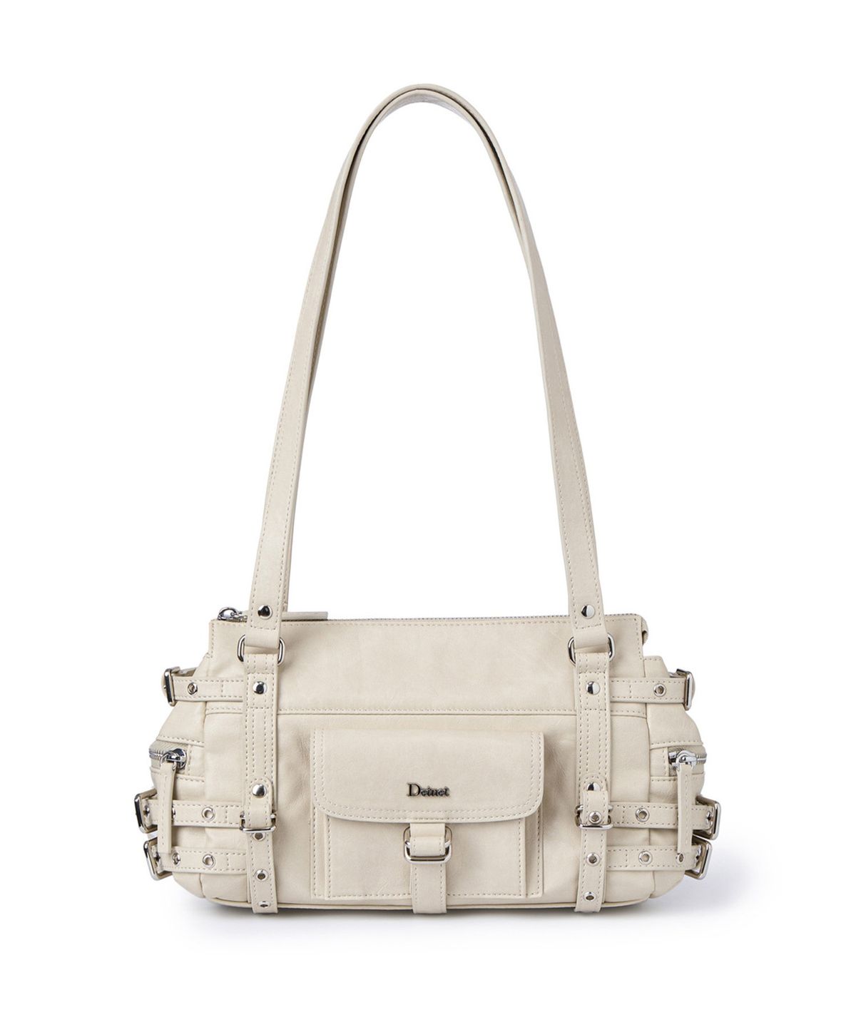 다이닛(DEINET) BELTED POCKET MINI SHOULDER BAG IN BEIGE