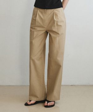 W/테일러드 딥 원턱 치노 팬츠_BEIGE(W25PT22)