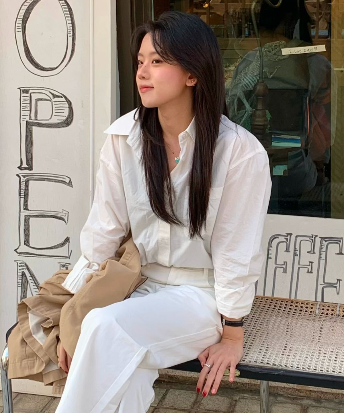 커스텀어클락 우먼(COSTUMEOCLOCK WOMAN) 워시드 페이퍼 롱 슬리브 셔츠 4 COLOR COWSH001