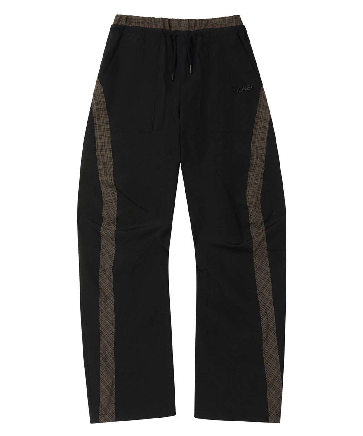 다이닛(DEINET) POINT CHECK DETAIL PANTS IN BLACK