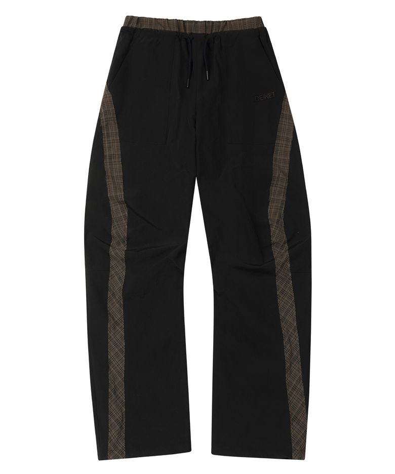 POINT CHECK DETAIL PANTS IN BLACK
