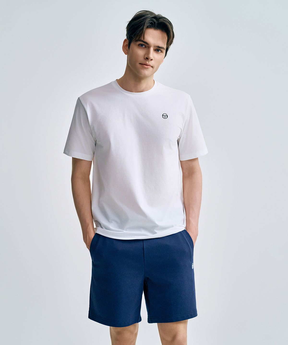 세르지오 타키니(SERGIO TACCHINI) M 쿨매치 반팔 티셔츠 (White)