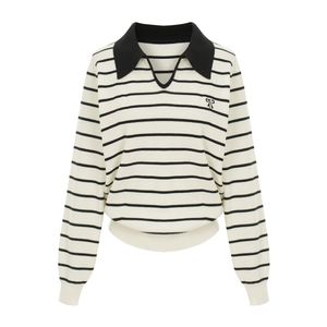 리본자수ST셔츠카라니트_I6A-CKN008