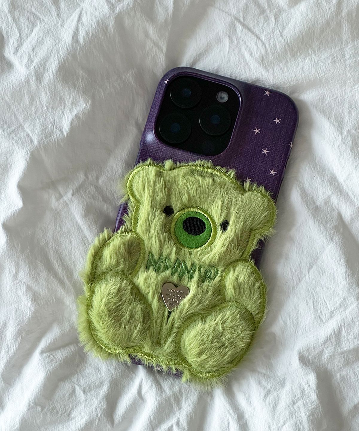 세컨드유니크네임(SECOND UNIQUE NAME) SUN CASE PATCH COZY BEAR GREEN