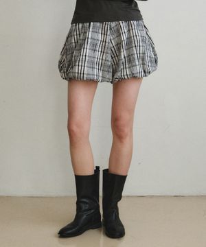 버비 체크 벌룬 팬츠_BLACK(W26PT07)