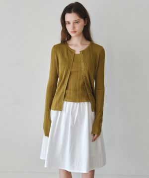 모리 플레어 스커트_IVORY(W26SK01)