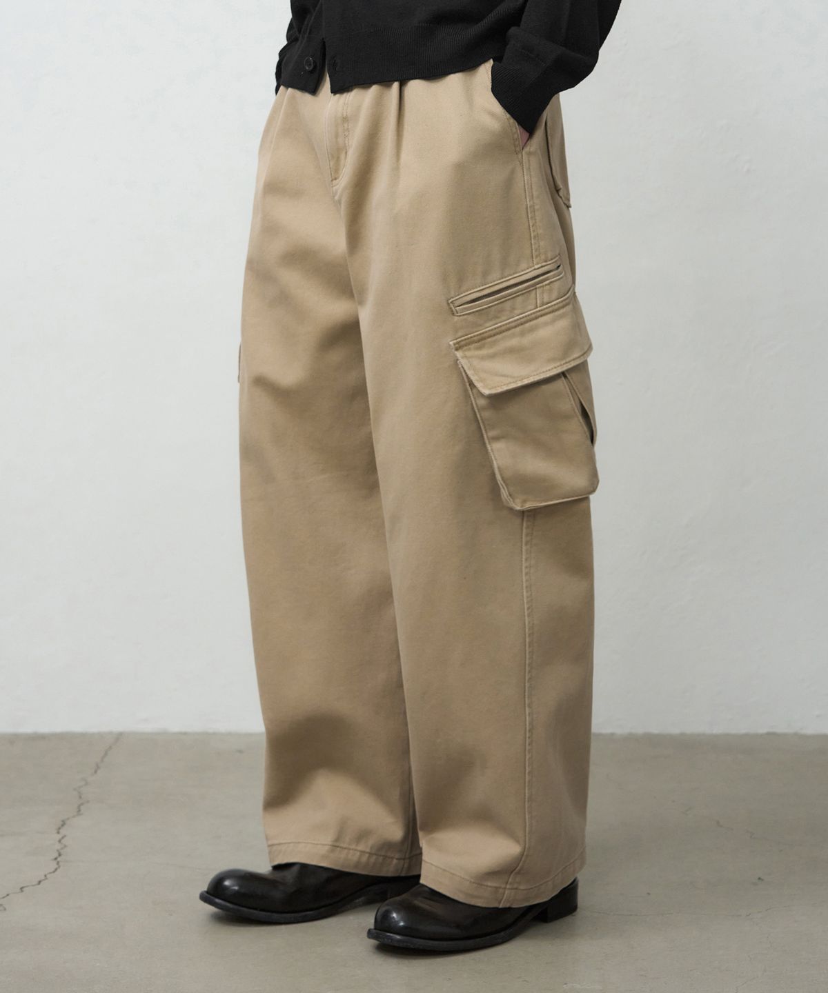 드로우핏(DRAW FIT) 마일즈 워싱 코튼 카고 팬츠 [BEIGE]