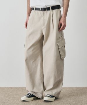 마일즈 워싱 코튼 카고 팬츠 [SAND]