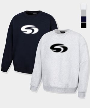 [짐웨어] G-SWIRL LOGO 오버핏 맨투맨 (4컬러)