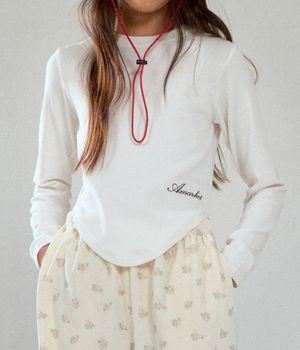 WAIST CROP TEE_IVORY