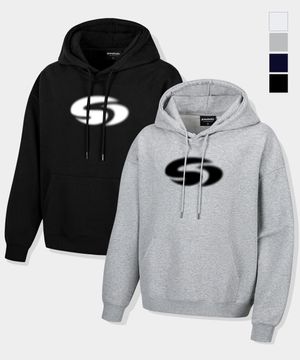 [짐웨어] G-SWIRL LOGO 오버핏 후드티 (4컬러)