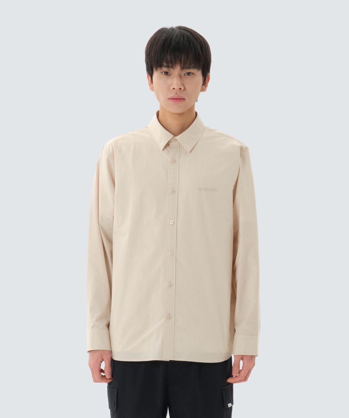 스노우피크 어패럴(SNOWPEAK APPAREL) 솔리드 셔츠 (S26ZUFSH12) Pink Beige