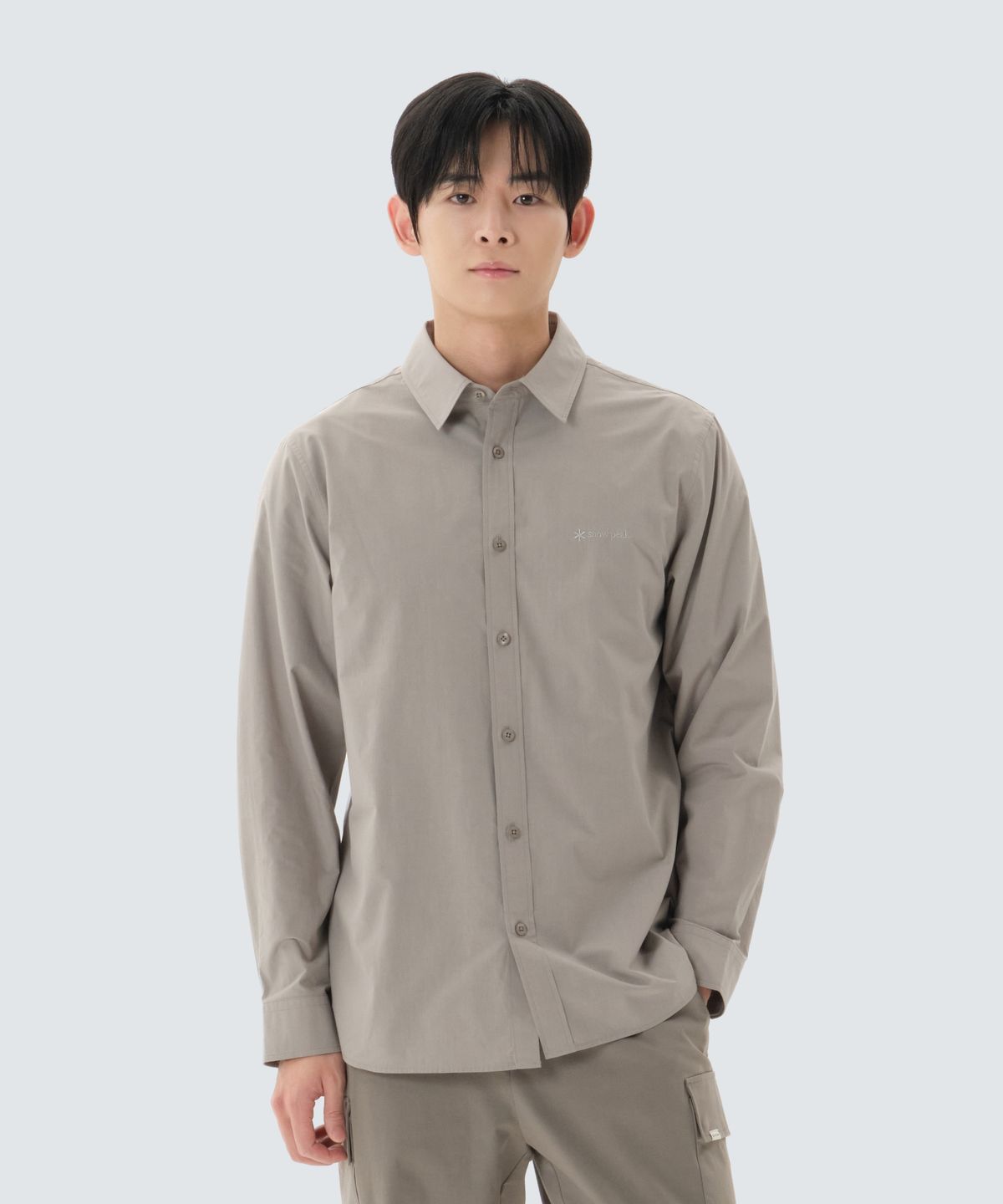 스노우피크 어패럴(SNOWPEAK APPAREL) 솔리드 셔츠 (S26ZUFSH12) Fog Gray