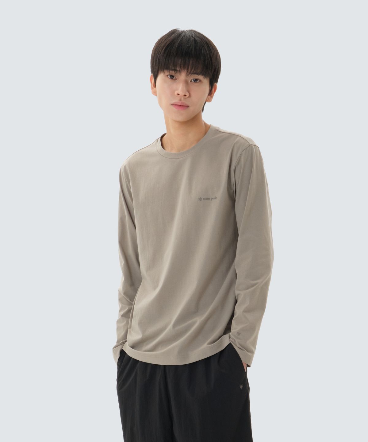 스노우피크 어패럴(SNOWPEAK APPAREL) 퀵드라이 프라임플렉스 긴팔 티셔츠 (S26SMTTL20) Fog Gray