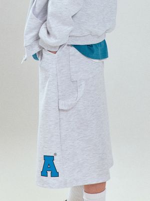 A BERMUDA SHORTS_WHITE MELANGE