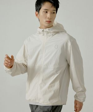 남녀공용 하일론 액티브 윈드자켓 바람막이 [캐시미어 크림]_HG2JP010