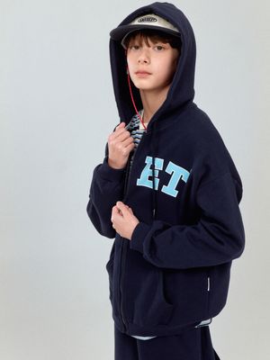 AKET ZIP-UP HOODIE_NAVY