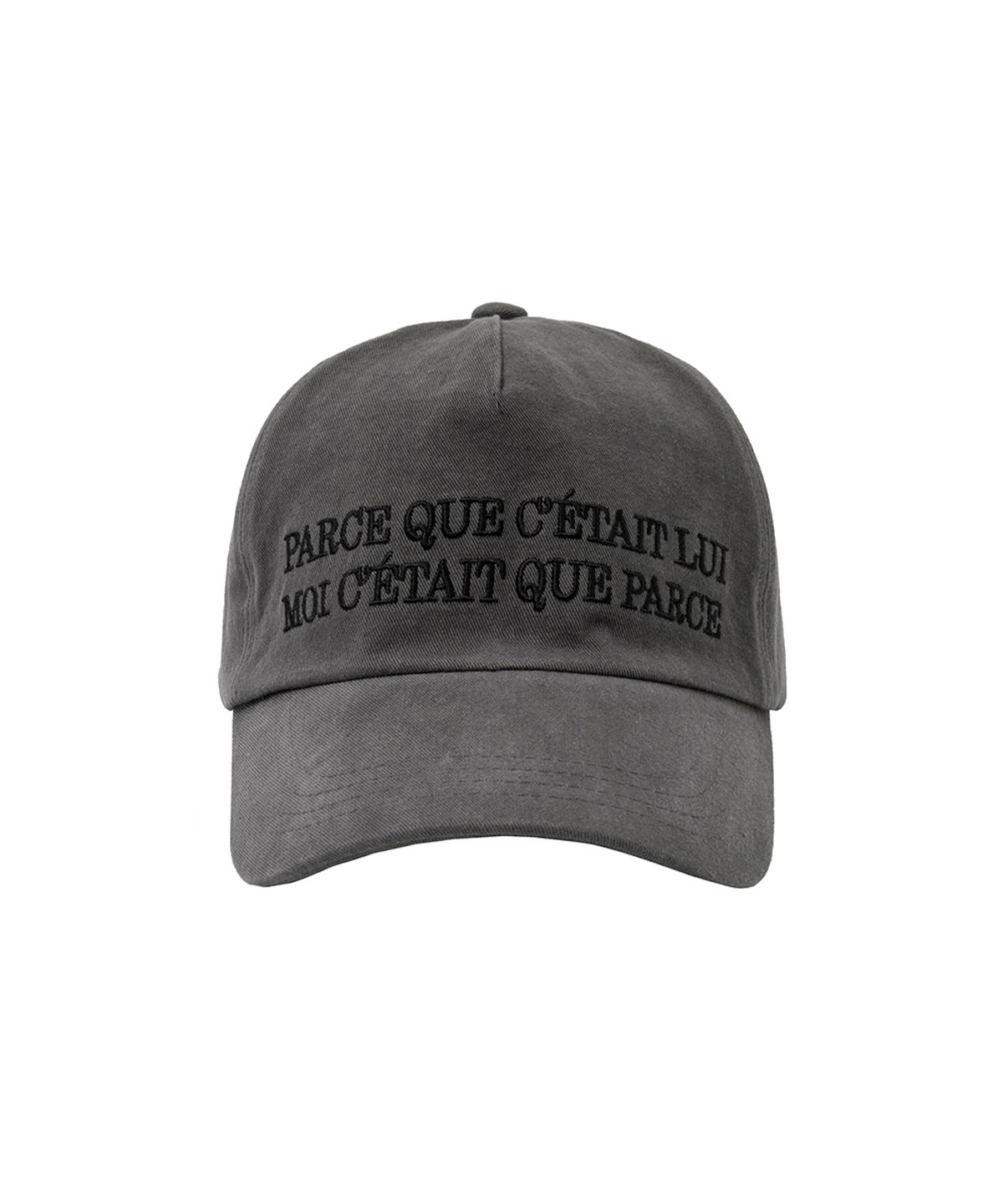 미세키서울 맨(MISEKISEOUL MEN) Parce que ball cap CHARCOAL