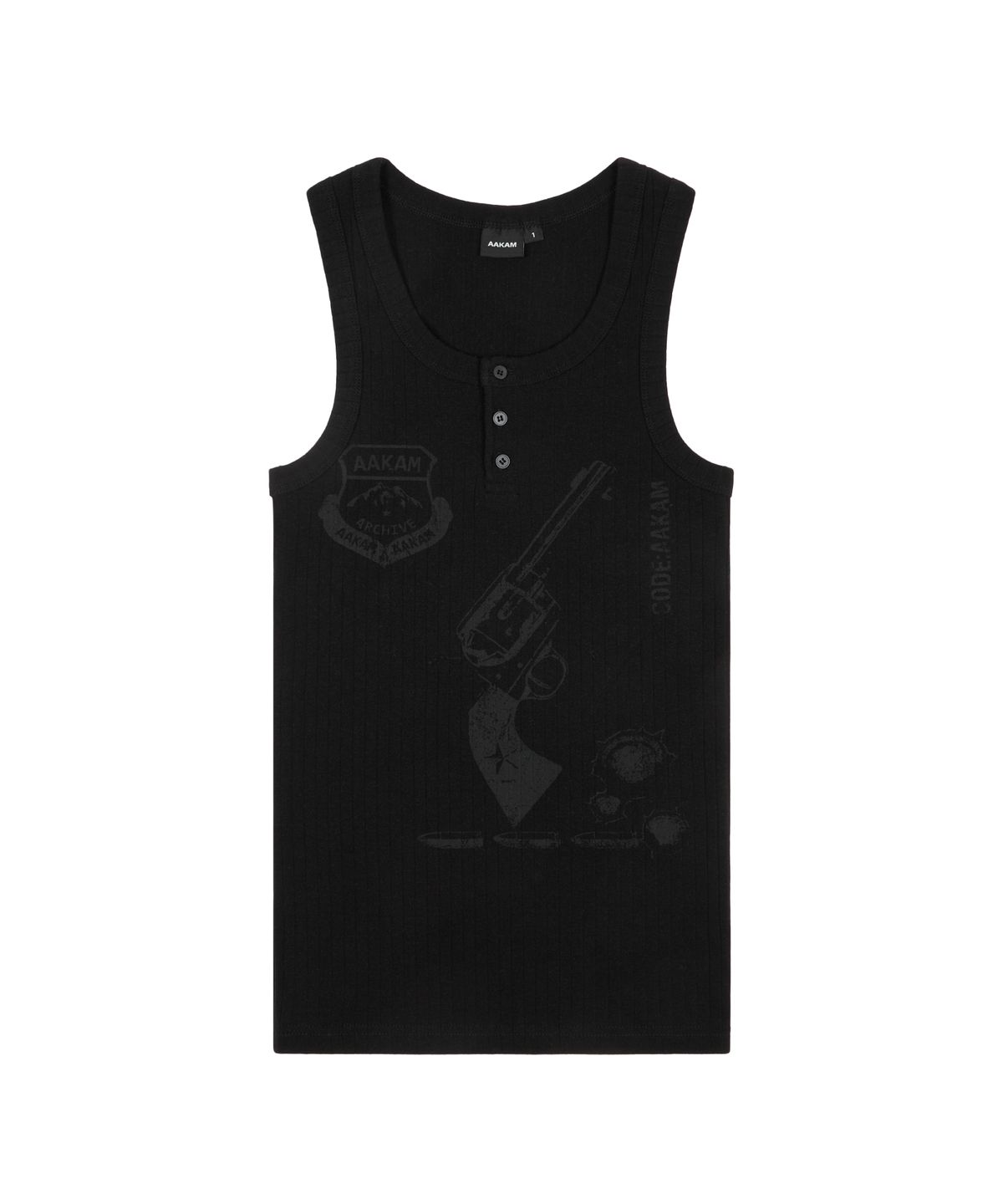 아캄(AAKAM) Pistol Sleeveless (Black)