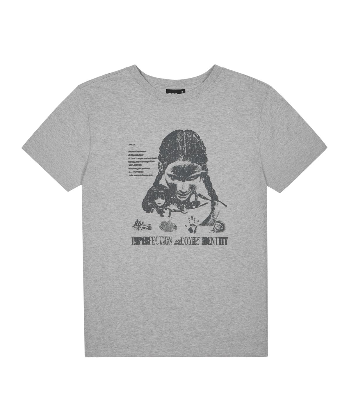 아캄(AAKAM) Annie Half Top (Gray)
