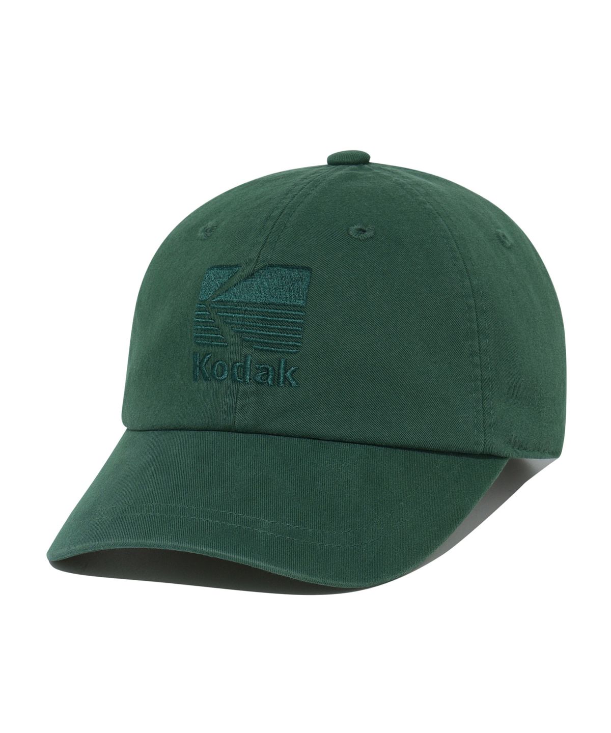 코닥(KODAK) 릴렉스핏 톤온톤 로고 자수 볼캡 GREEN