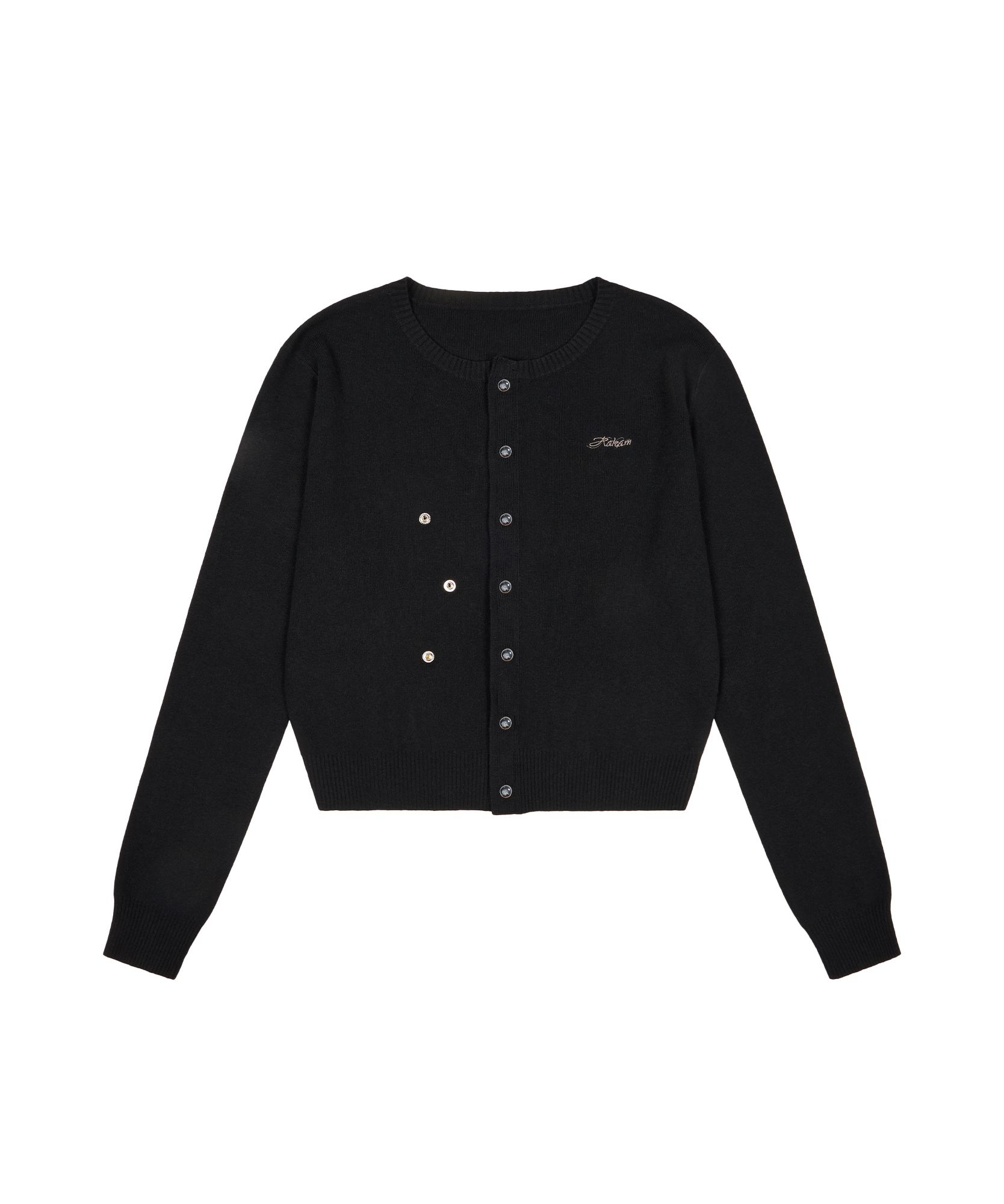 MUSINSA公式 | AAKAM Granny Moddable Cardigan (Black)