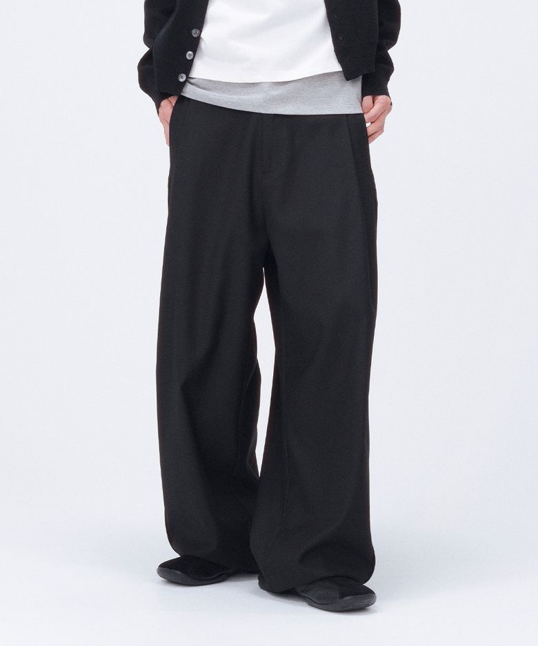 Side panel track pants BLACK