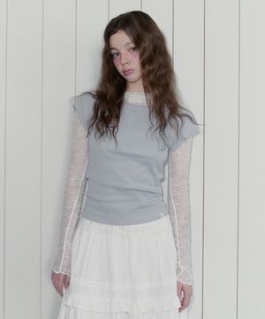 폼츠 보트넥 반팔 티셔츠