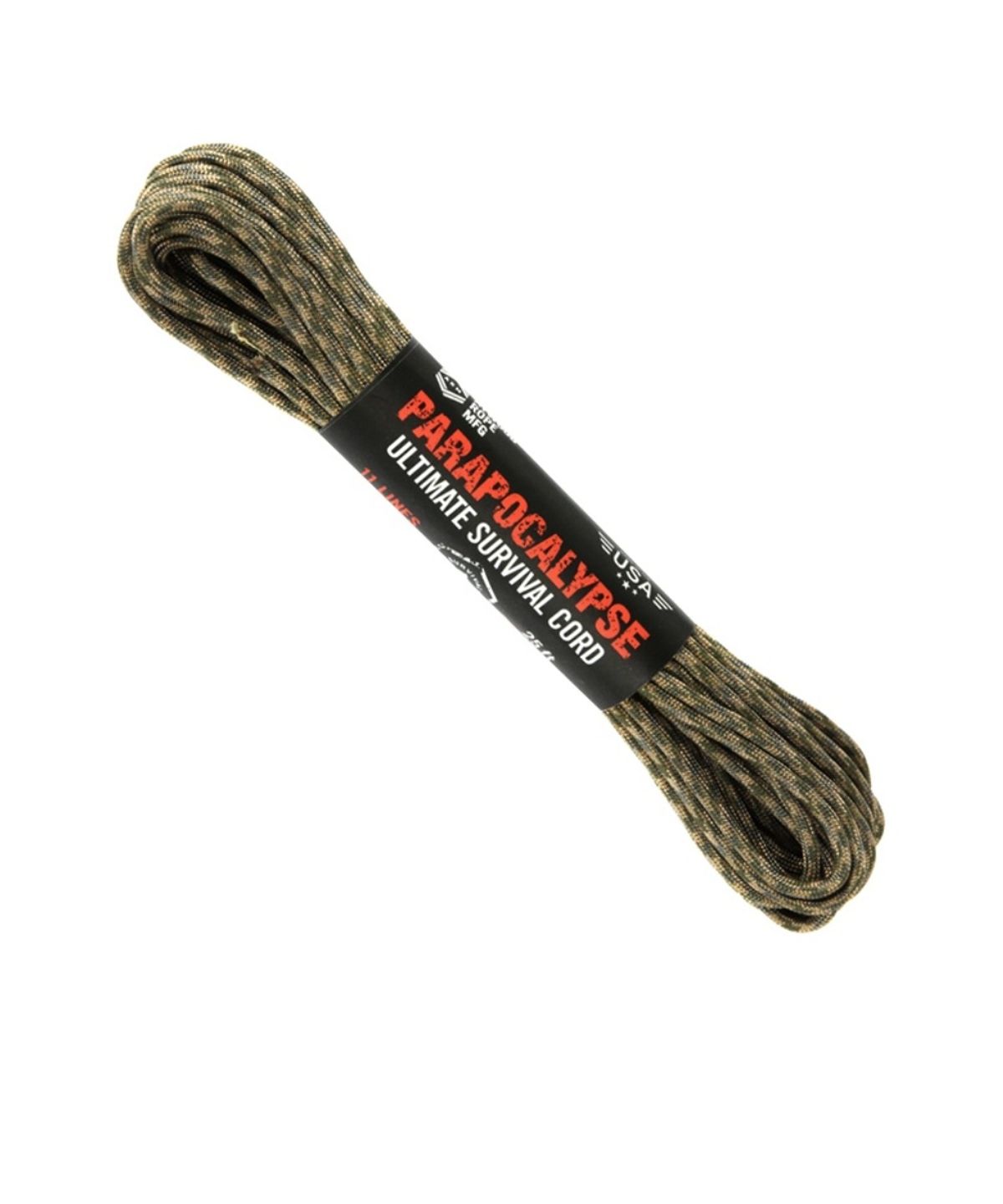 애드우드로프(ATWOOD ROPE) 파라포칼립스 얼티메이트 서바이벌 25 피트 (멀티카모)