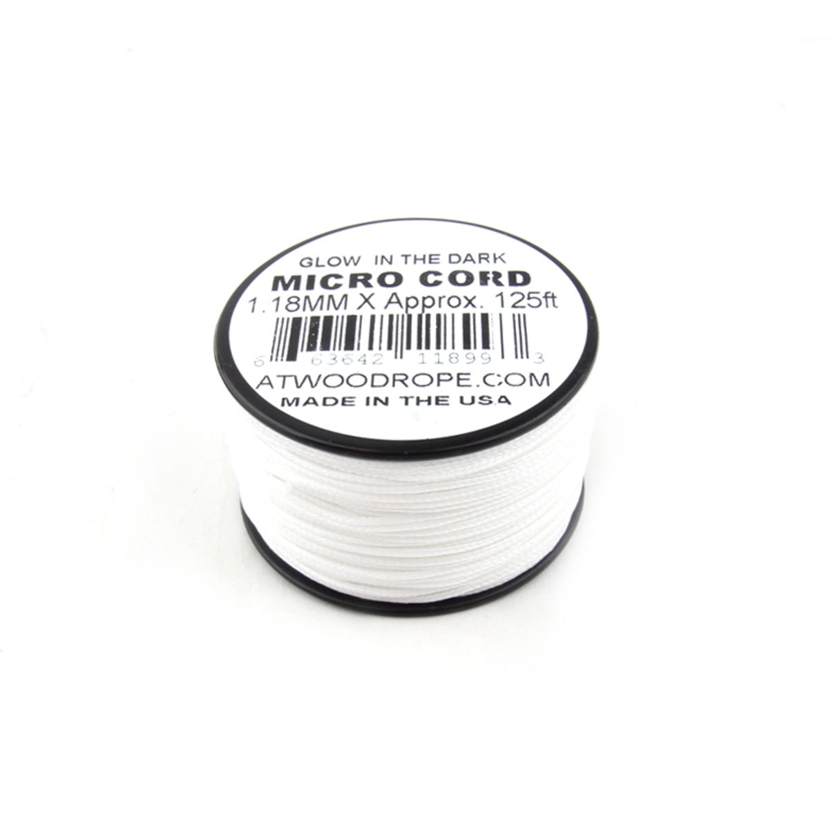 애드우드로프(ATWOOD ROPE) 1.18mm x 125ft 마이크로 코드 (야광)