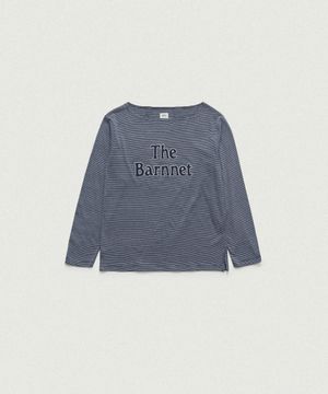 Talat Boat Neck Stripe T-Shirt_Navy