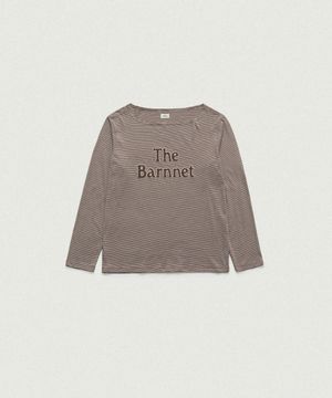 Talat Boat Neck Stripe T-Shirt_Brown