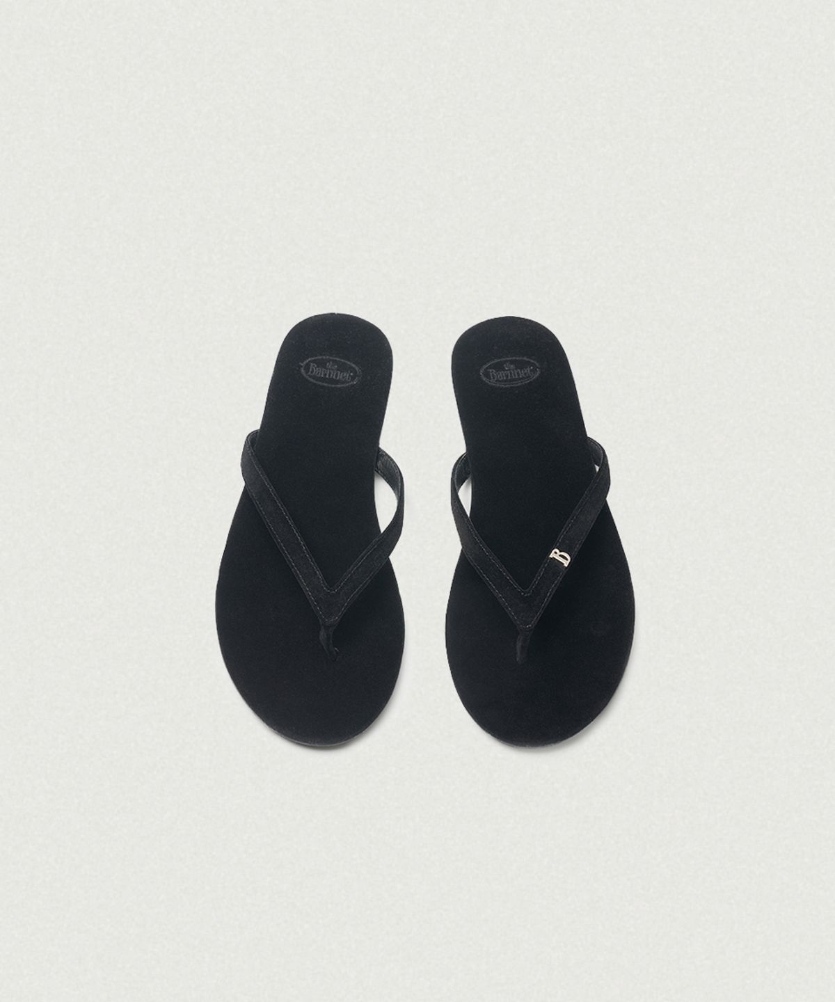 더바넷(THEBARNNET) Belua Velvet Flip-Flops_Black