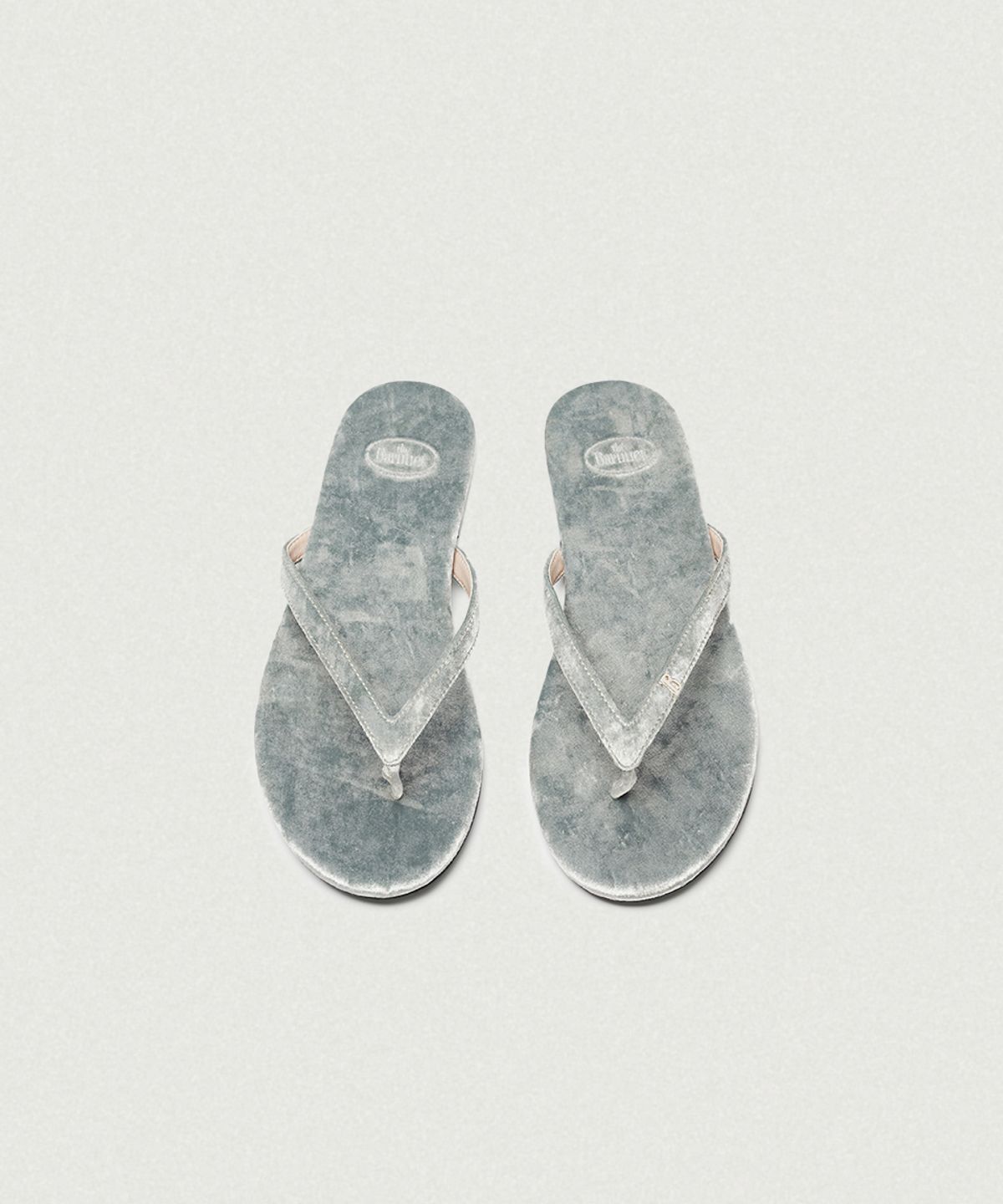 더바넷(THEBARNNET) Belua Velvet Flip-Flops_Grey