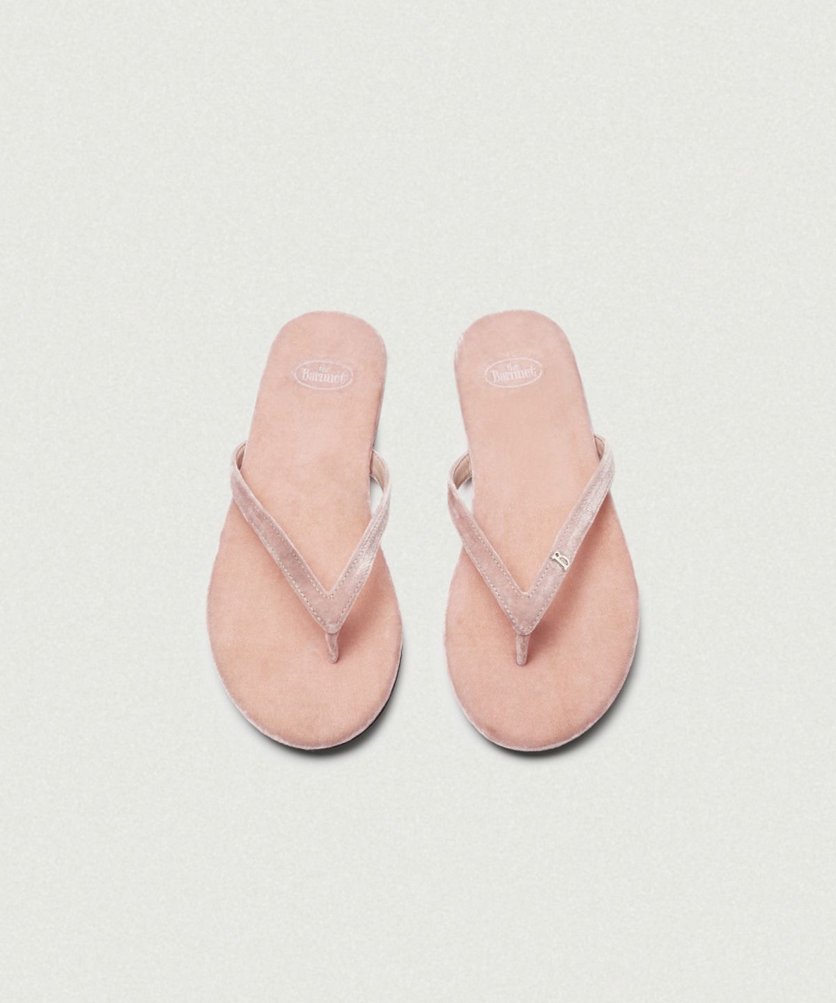 더바넷(THEBARNNET) Belua Velvet Flip-Flops_Light Pink