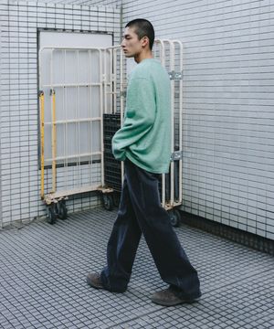 [KUROKI] FLARED DENIM_BLACK WASHED