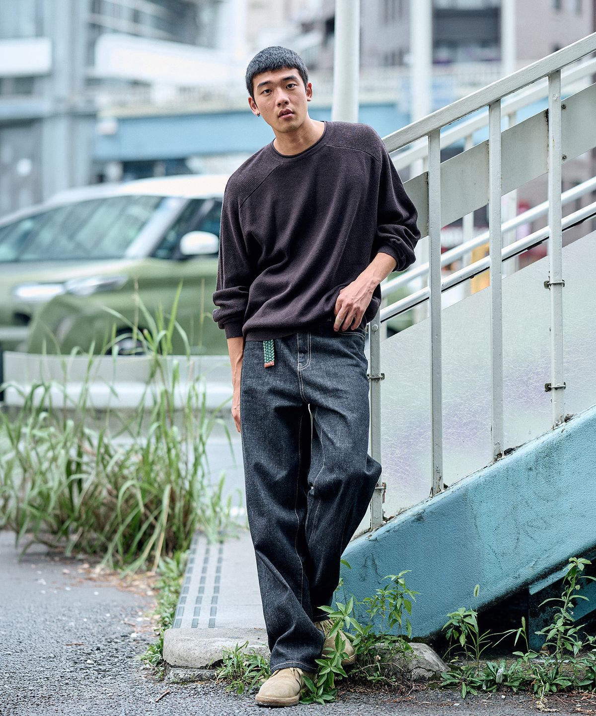 플랙(PLAC) [KUROKI] WIDE DENIM_DARK INDIGO
