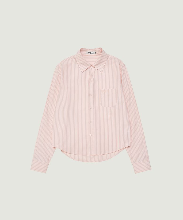 TESS STRIPE SHIRT (PINK)