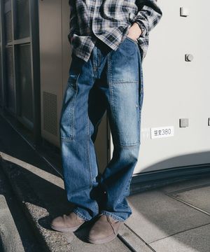 [SHIOTA MADE] GARDENER STRAIGHT DENIM_RUST WASHED