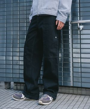 [SHIOTA MADE] GARDENER STRAIGHT DENIM_BLACK